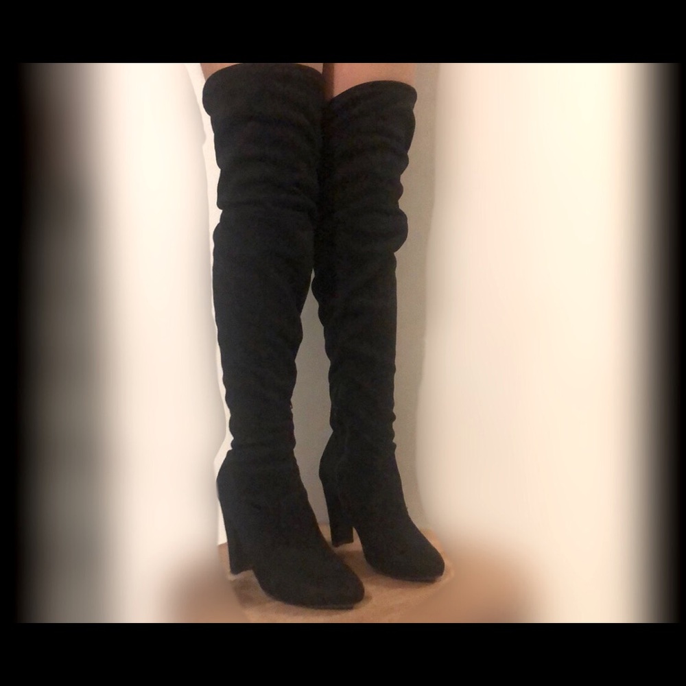 Elegant Black Over-the-Knee Boots